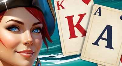Solitaire Klondike - Île au Trésor - crazygames
