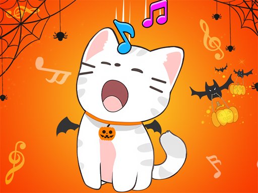 Duo de Chats Halloween Musique de Chat - crazygames