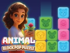 Puzzle Pop de Blocs Animaux - crazygames