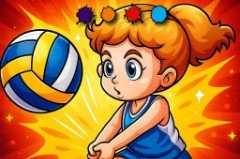 Coloriage Volleyball Amusant - crazygames
