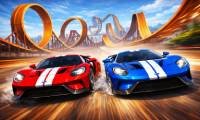 Deux supercars de cascade - crazygames