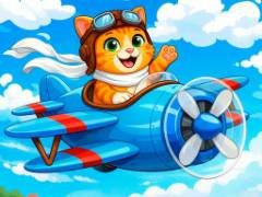 Avions de dessin animé : puzzles à assembler - crazygames