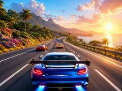 Racing de Voitures sur Autoroute - crazygames