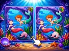 Repérez la différence : Sirènes mystiques - crazygames