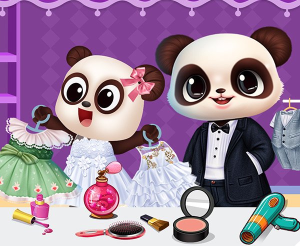 Histoire de Mariage Tropical de Panda - crazygames